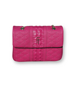 MEDIUM FLAP BAG - Fuchsia